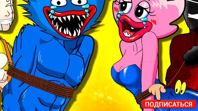 ТОП 10 ПАРОДИЙ - ЧЕРНАЯ И РОЗОВАЯ КИСИ МИСИ ► ПЕСНИ Смешные POPPY PLAYTIME Анимации смотреть онлайн