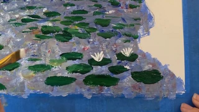 How To Paint Monet’s Waterlilies: Impressionism Art Lesson