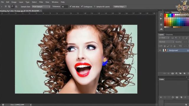 Hair Masking by Color Orange in Photoshop - RPE Tutorial | Adobe Photoshop | смотреть онлайн