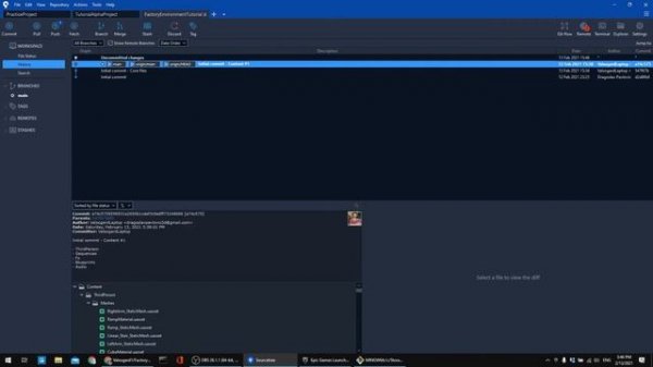 Unreal Engine Git source control | Pushing big commits