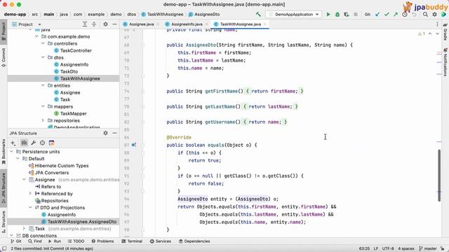 Keep DTOs in sync with its JPA entity | Edit attributes | JPA Buddy смотреть онлайн