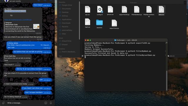 Telegram Pro Scraper Real Online Members Scraper | Live Proof | Windows | Marcos | Linus | 2022 смотреть онлайн
