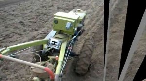 вспашка мотоблоком зубр