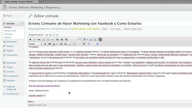 Codigo QR - Como Generar Codigos QR desde Wordpress - www.JahrimCorvera.com смотреть онлайн