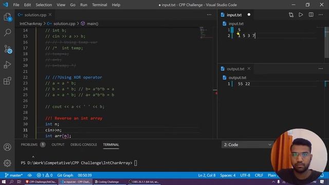 Swap two numbers | Reverse an array | Prefixes of the String | c++ | Code with me смотреть онлайн