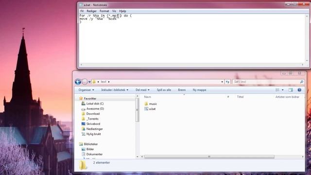 How to move all filetypes in subfolders with CMD смотреть онлайн