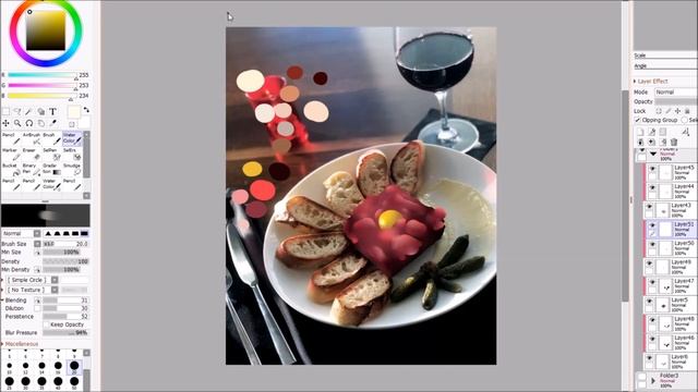 drawing a cartoon version of fancy food смотреть онлайн