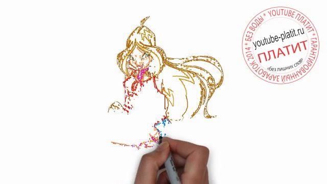 Как дети рисуют винкс Как нарисовать винкс музу поэтапно смотреть онлайн