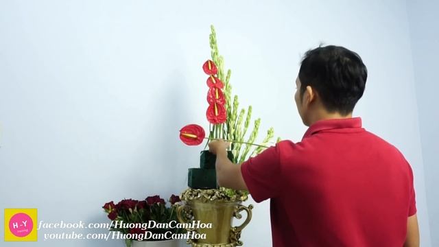 DIY Full Moon Flower 4| Anthuriums Mix Polianthes Tuberosa Flower