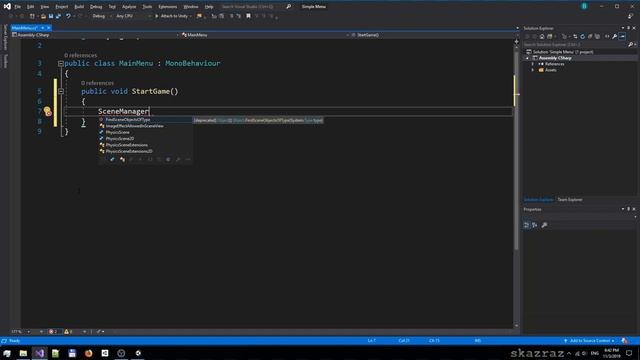 Уроки Unity Базовый уровень 04 Простое стартовое меню смотреть онлайн