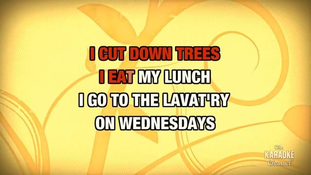 Lumberjack Song in the style of Monty Python | Karaoke with Lyrics смотреть онлайн