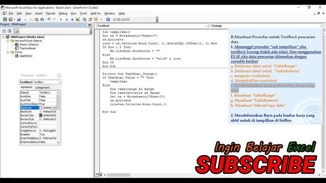 Search Data ListBox Userform dengan Pencarian AdvancedFilter & FilterCopy смотреть онлайн