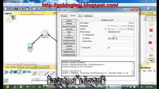 Cisco Packet Tracer Tutorial Connecting 2 PC and 1 router смотреть онлайн