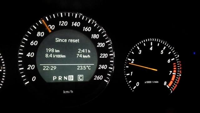 Mercedes W204 C280 C300 V6 Eco Driving Consumption
