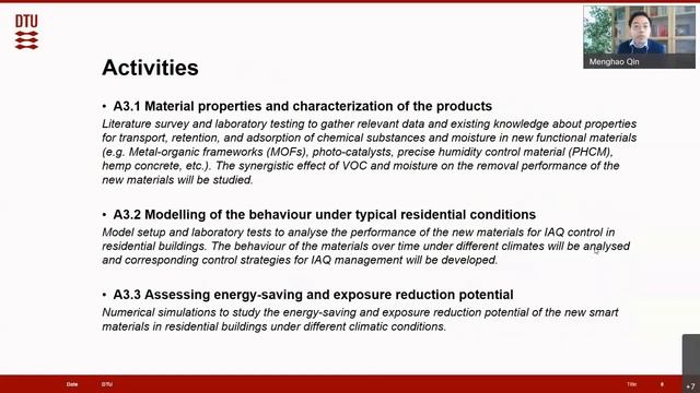 Intro | AIVC Webinar Smart materials for energy efficient IAQ management (Menghao Qin – DTU, DK) смотреть онлайн