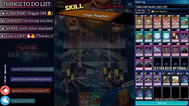 TIMELORDS BURN 100% F2P (No Gems) | Did I say this deck is 100% F2P? [Yu-Gi-Oh! Duel Links] смотреть онлайн