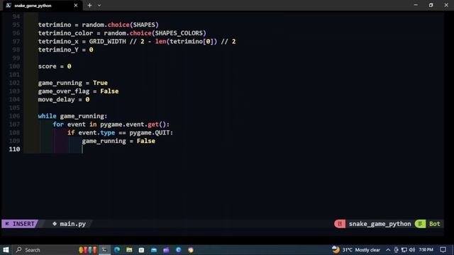 Building a Full-Fledged GUI Tetris Game with Python | Python Game Development Tutorial смотреть онлайн