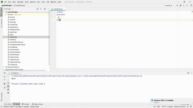 Python Full Course - None Literal - Video 34 смотреть онлайн