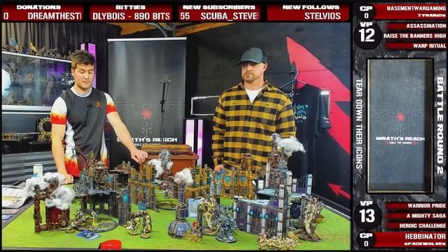 Tyranids vs Spacewolves || 2000 Point Warhammer 40,000: 9th Edition Live Battle Report смотреть онлайн