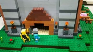 Целый замок из LEGO? / Большой Minecraft замок из LEGO / Обзор