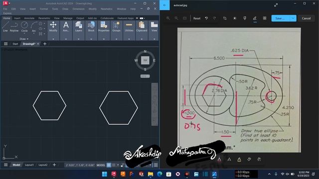 Ex 32 || Special Cam || autocad 2D || chapter 1 смотреть онлайн