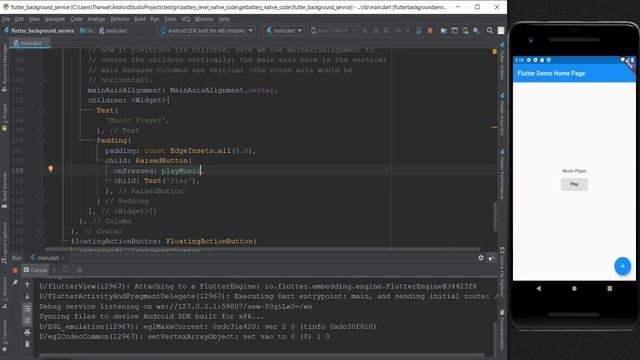 Running a Background Service in Flutter using Native Code in Arabic بالعربي смотреть онлайн