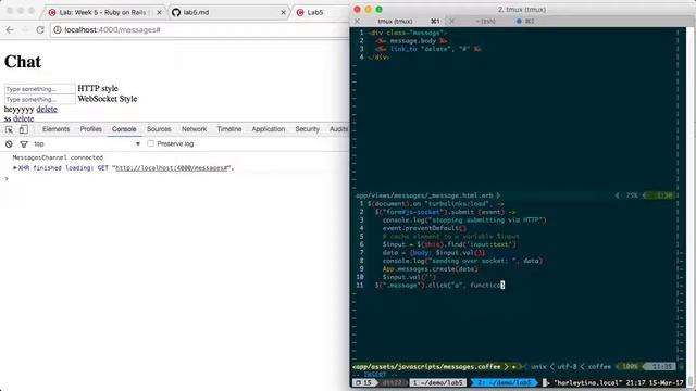 CS-R6 - Week 5 Lab - Chat App - from HTTP to WebSocket смотреть онлайн