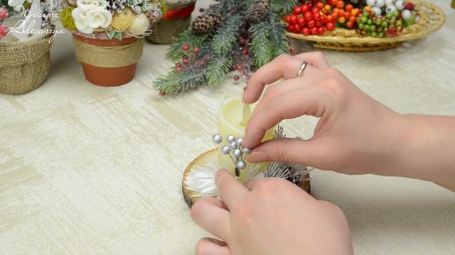 Новогодний подсвечник своими руками | DIY Christmas Candlestick