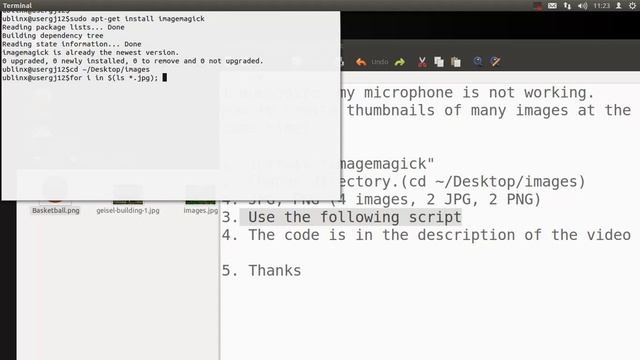 How to create thumbnails of multiple images at the same time (Ubuntu - Linux) смотреть онлайн