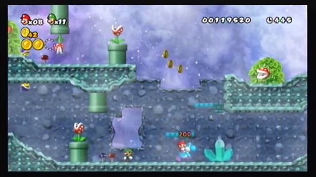 Cannon Super Mario Bros. Wii Co-op 100% Walkthrough Part 1 ☆ World 1 ☆ смотреть онлайн