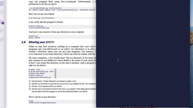 Tiny Python Projects: Ch 1 Pt 5 (understanding $PATH) смотреть онлайн