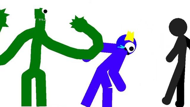 rainbow friends vs giant stick nodes animation смотреть онлайн