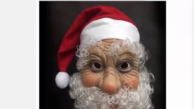 Рождественская латексная маска Санта Клауса смотреть онлайн