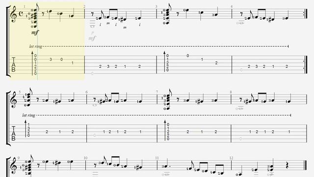 La Cumparsita - Gerardo Matos Rodriguez - Guitar Tab (Simple) (Vũ Nữ Thân Gầy) - Tone Am смотреть онлайн