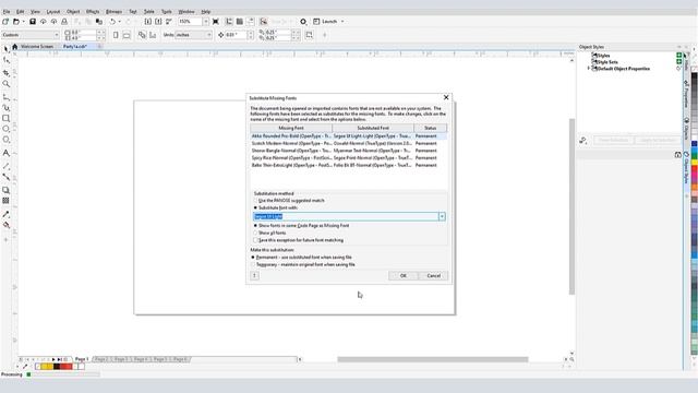 Default, Substitute and Embedded Fonts in CorelDRAW (PC) смотреть онлайн
