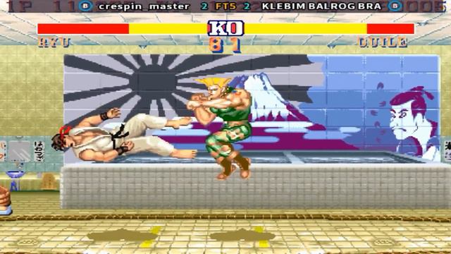 Street Fighter II': Champion Edition - crespin_master vs KLEBIM BALROG BRA FT5 смотреть онлайн
