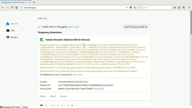 Sample plugin for Katalon Recorder (Firefox version) смотреть онлайн
