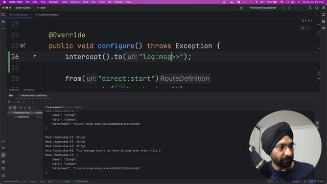 Intercept Design Pattern using Apache Camel смотреть онлайн
