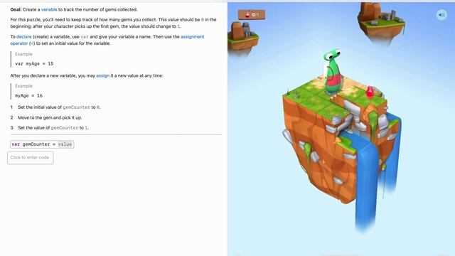 Swift Playgrounds на русском, Variables 1 урок | Keeping Track смотреть онлайн
