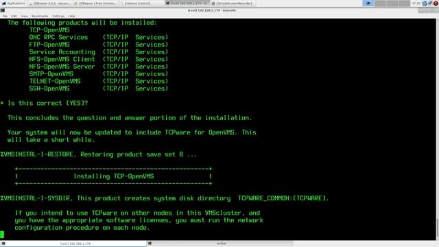 Installing TCPWARE on OpenVMS 7.3 смотреть онлайн
