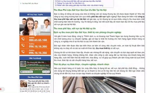 Full code wordPress giới thiệu dịch vụ thu mua phế liệu смотреть онлайн