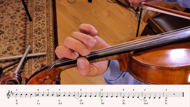 Violin: B Minor Melodic Scale, Play Through (♩ = 80)

STUDENT