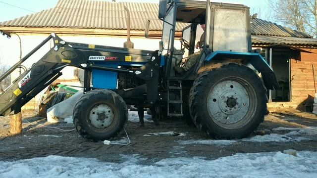 Заводим МТЗ в мороз -15°C. Холодный пуск двигателя. смотреть онлайн
