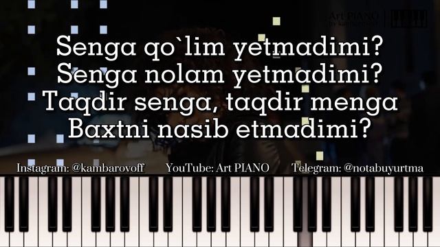 Munisa Rizayeva - Yetmadimi tekst karaoke qo'shiq matni minus remix piano cover version смотреть онлайн