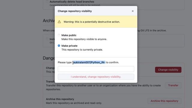 Change GitHub repository private to public#codingwithme смотреть онлайн