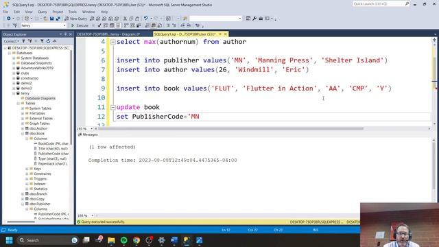 sql insert update delete records смотреть онлайн
