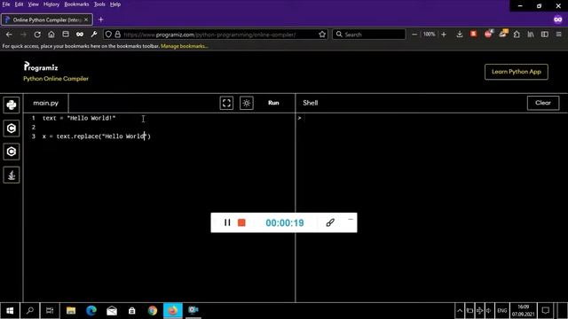 Programming in Python #5: Text Replace смотреть онлайн