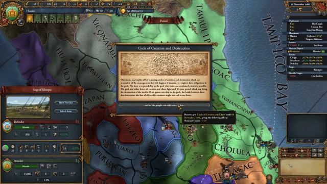 Europa Universalis 4 Golden Century | Huastec | Part 5 | First Reform смотреть онлайн