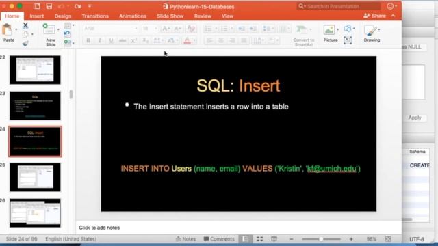PY4E - Databases - Single Table SQL (Chapter 15 Part 2) смотреть онлайн