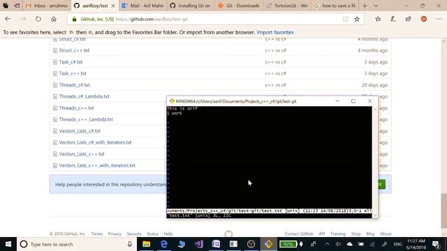 Git use in windows and linux with GitHub смотреть онлайн